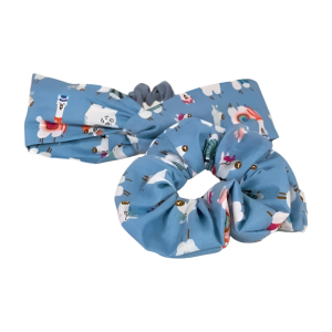 Alpaca Headwrap & Scrunchie Set