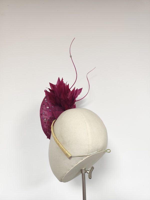 B in Burgundy, tone's of red violet - Image 3
