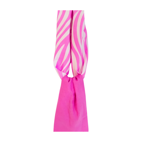 Candy Stripe Cotton Twisted Knot Headwrap - Image 2