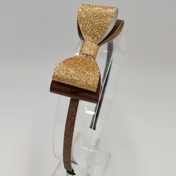 Cleo Sparkling Double Bow Headband
