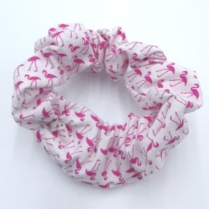 Flamingo Cotton Scrunchie