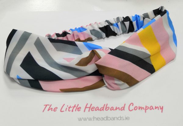 Geo Print Twisted Headwrap