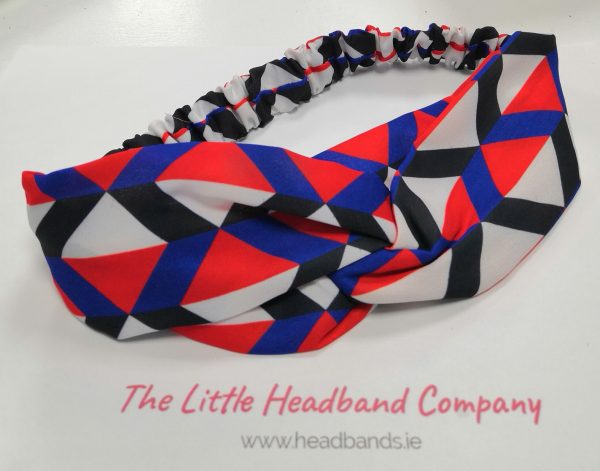 Geo Printed Twisted Headwrap