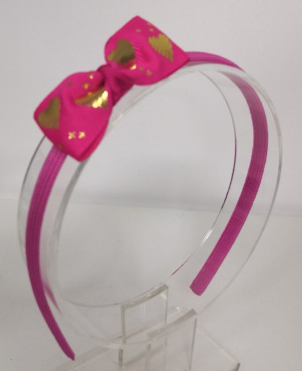 Gold Heart Headband