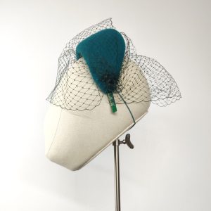 Halo Green Felt Crown Birdcage