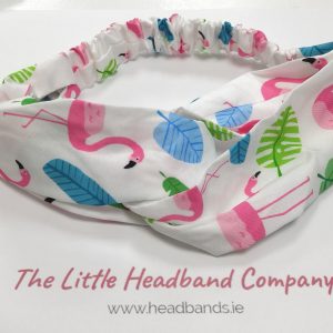 Headwrap Flamingo White