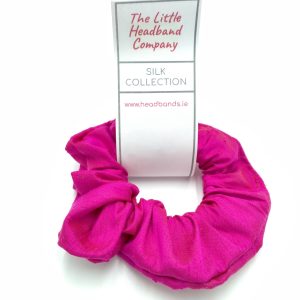 Silk Scrunchie - Hot Pink