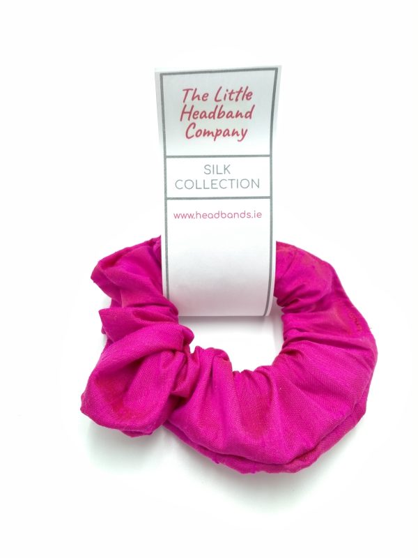 Silk Scrunchie - Hot Pink