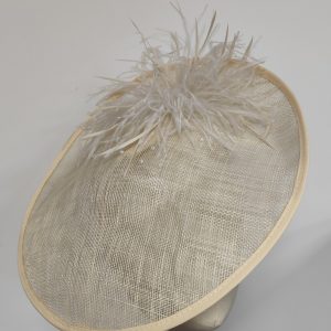 Ivory & Cream with Ostrich Feathers & Beads - Dawn