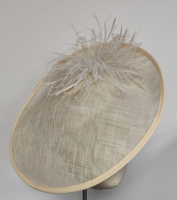Ivory & Cream with Ostrich Feathers & Beads - Dawn