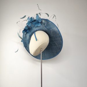 Jupiter in Teal Large Headpiece Hat