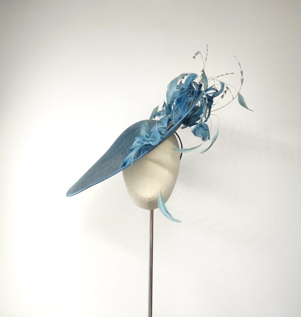Jupiter in Teal Large Headpiece Hat - Image 2