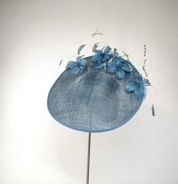Jupiter in Teal Large Headpiece Hat - Image 3
