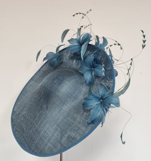 Jupiter in Teal Large Headpiece Hat - Image 4