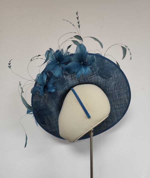 Jupiter in Teal Large Headpiece Hat - Image 5
