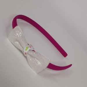Knotted Glitter Bow Headband