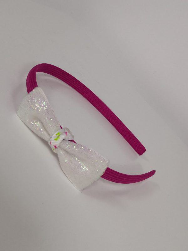 Knotted Glitter Bow Headband