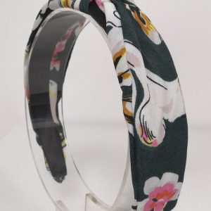 Knotted Green Floral Headband