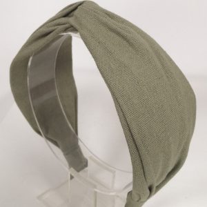 Knotted Khaki Cotton Headband