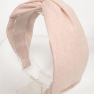 Knotted Peach Pink Cotton Headband