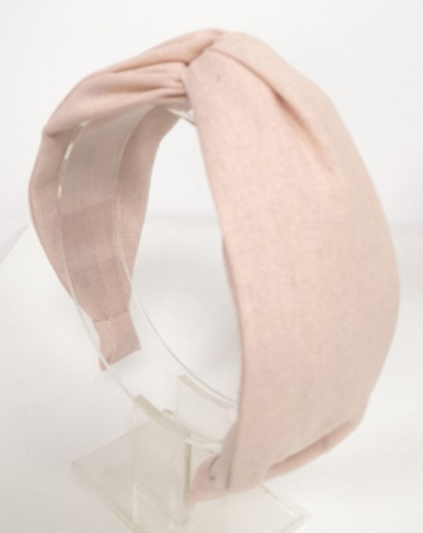 Knotted Peach Pink Cotton Headband