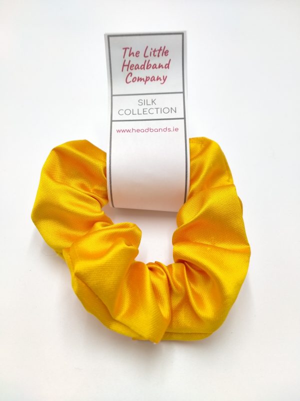 Silk Scrunchie | Lemon Gold