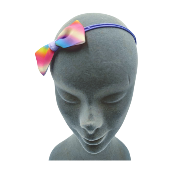 Marbled Baby Bow Headband - Image 3
