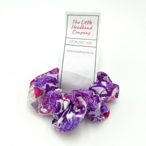Meshed Purple & Pink Scrunchie