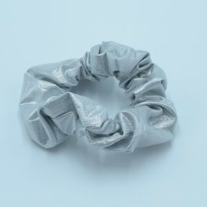 Metallic Silver Scrunchie