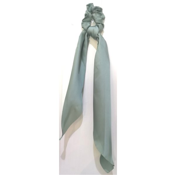 Moss Hair Scarf Satin Scrunchie