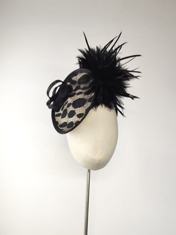 Ms Loon - Spotted Black & Ivory Feathers - Dubh Cruinn