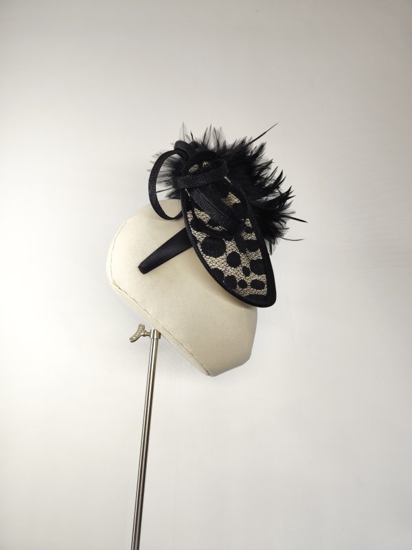 Ms Loon - Spotted Black & Ivory Feathers - Dubh Cruinn - Image 2