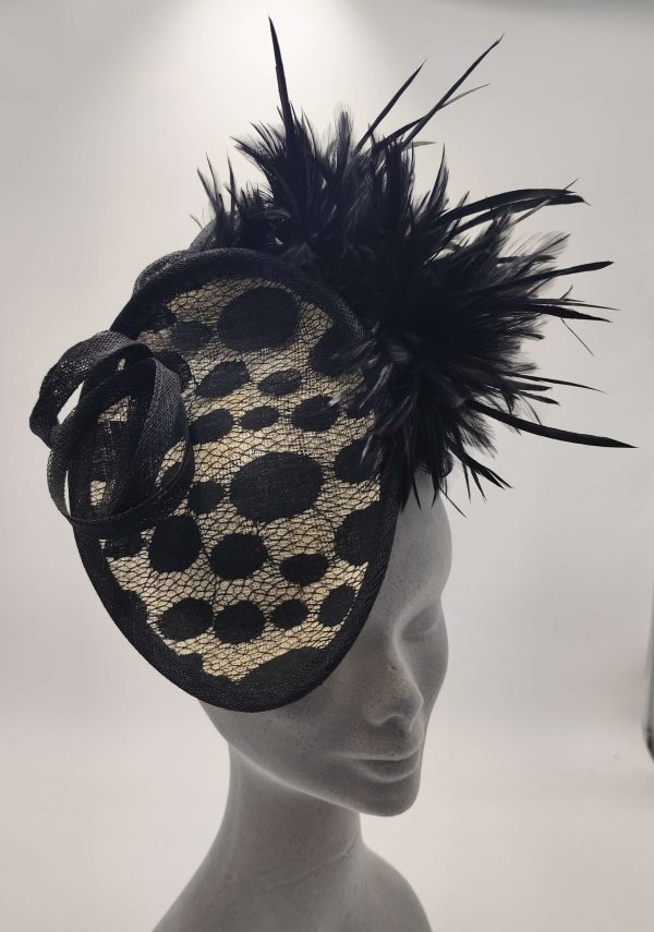 Ms Loon - Spotted Black & Ivory Feathers - Dubh Cruinn - Image 4