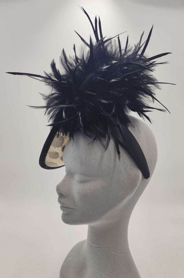Ms Loon - Spotted Black & Ivory Feathers - Dubh Cruinn - Image 5