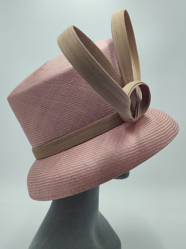 Ms T in Baby Pink & Gold Trim - Philip Treacy - Image 6