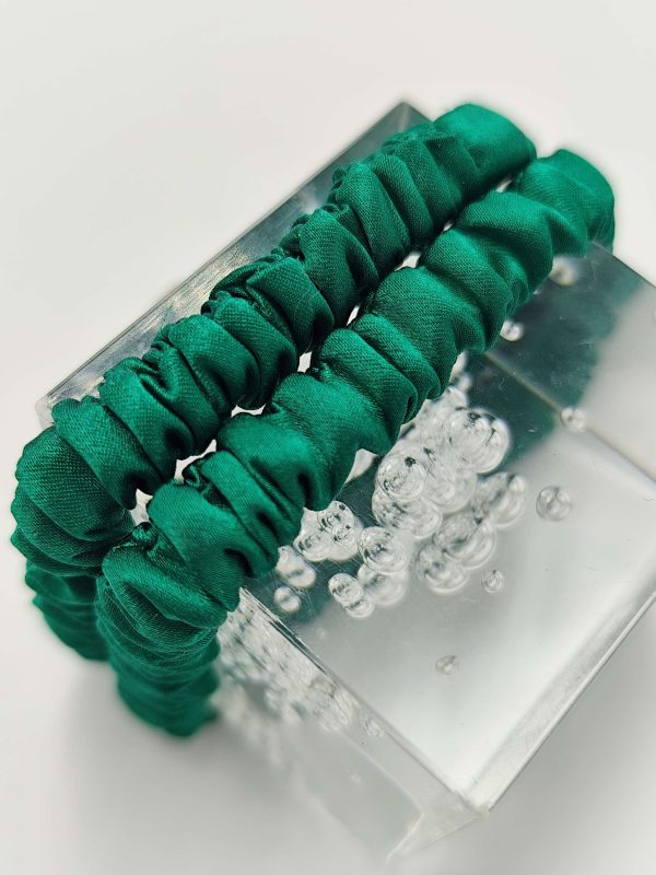 Silk Scrunchie | Emerald - Image 2
