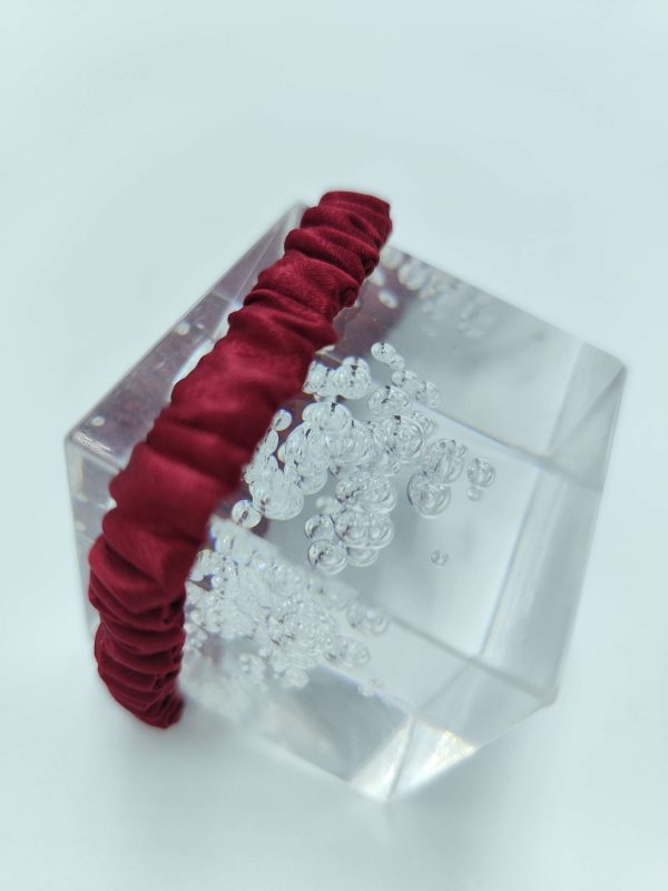 Silk Scrunchie | Burgundy