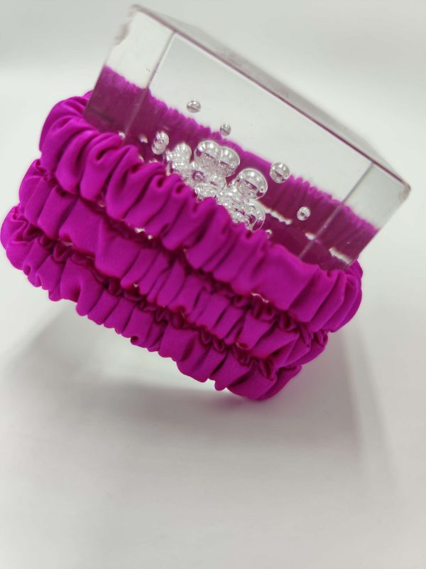 Silk Scrunchie | Fuchsia - Image 2