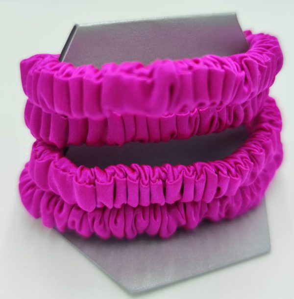 Silk Scrunchie | Fuchsia - Image 4