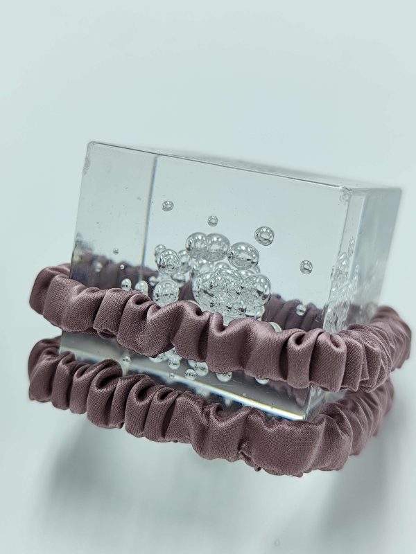 Silk Scrunchie | Dusky Rose - Image 3