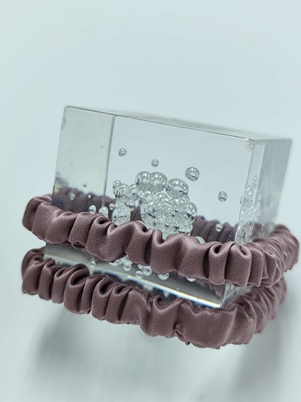 Silk Scrunchie | Dusky Rose - Image 4