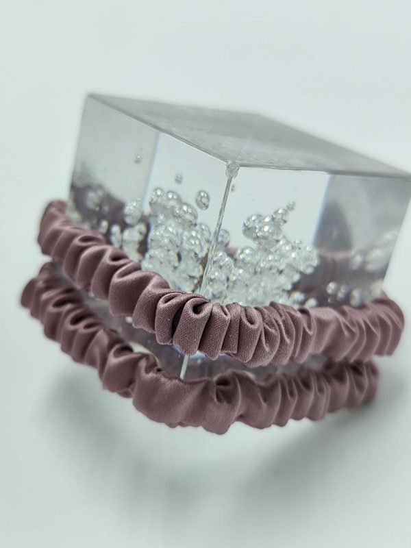 Silk Scrunchie | Dusky Rose - Image 5