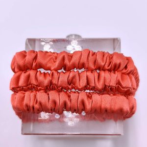 Silk Scrunchie | Coral
