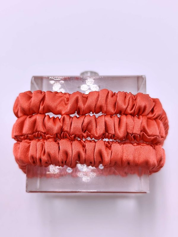 Silk Scrunchie | Coral