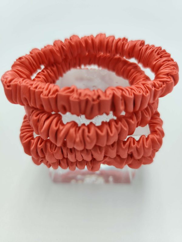 Silk Scrunchie | Coral - Image 3