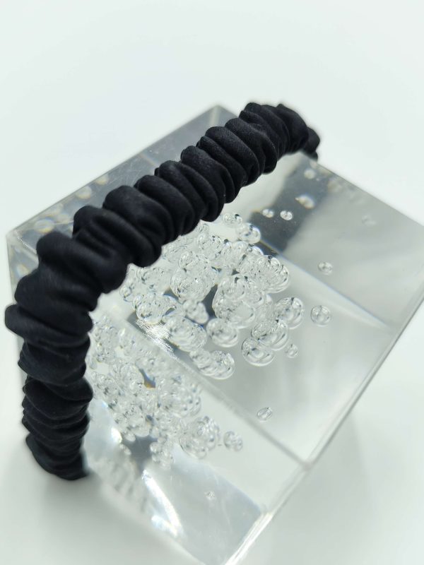 Silk Scrunchie | Midnight Black