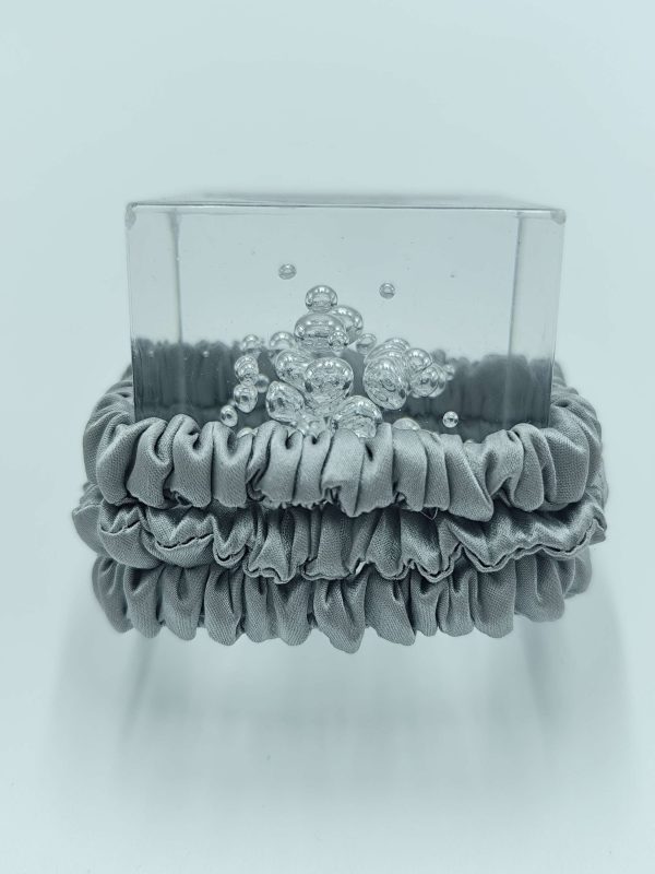 Silk Scrunchie | Silver - Image 3
