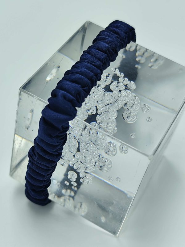 Silk Scrunchie | Navy