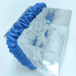 Silk Scrunchie | Indigo Blue