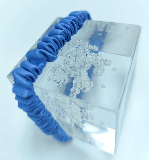 Silk Scrunchie | Indigo Blue
